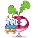 Sticker from the "🎂 10 Years of Telegram" sticker pack