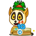 Sticker from the "🎂 10 Years of Telegram" sticker pack