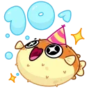 Sticker from the "🎂 10 Years of Telegram" sticker pack