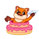 Sticker from the "🎂 10 Years of Telegram" sticker pack