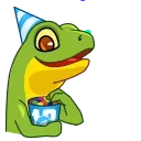 Sticker from the "🎂 10 Years of Telegram" sticker pack