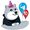 Telegram sticker pack "🎂 10 Years of Telegram"