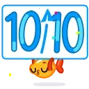 Sticker from the "🎂 10 Years of Telegram" sticker pack