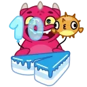 Sticker from the "🎂 10 Years of Telegram" sticker pack