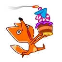 Sticker from the "🎂 10 Years of Telegram" sticker pack