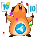 Sticker from the "🎂 10 Years of Telegram" sticker pack