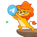 Sticker from the "🎂 10 Years of Telegram" sticker pack