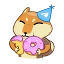 Sticker from the "🎂 10 Years of Telegram" sticker pack