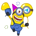 Sticker from the "🎂 10 Years of Telegram" sticker pack