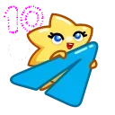 Sticker from the "🎂 10 Years of Telegram" sticker pack