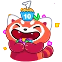 Sticker from the "🎂 10 Years of Telegram" sticker pack