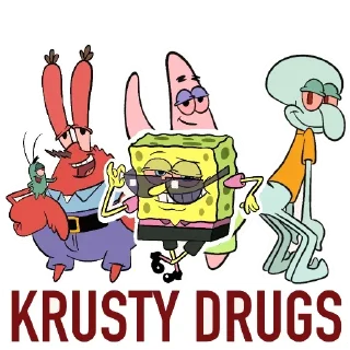 Telegram sticker pack "🚬🦀 Krusty Drugs🦀 🚬"