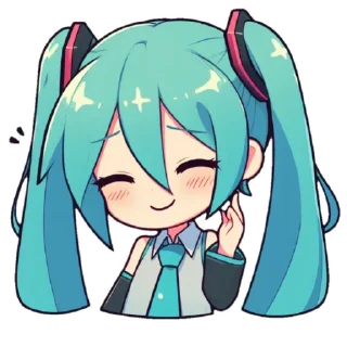 Telegram sticker pack "Hatsune Miku"