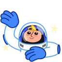 Sticker from the "Astro Nate" sticker pack