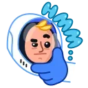 Sticker from the "Astro Nate" sticker pack