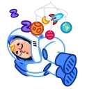 Sticker from the "Astro Nate" sticker pack