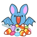 Sticker from the "Fang the Bat" sticker pack