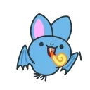 Sticker from the "Fang the Bat" sticker pack