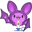 Sticker from the "Fang the Bat" sticker pack