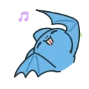 Sticker from the "Fang the Bat" sticker pack