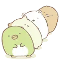 Sticker from the "すみっコぐらし" sticker pack