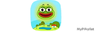 Sticker from the "Mini pepe" sticker pack