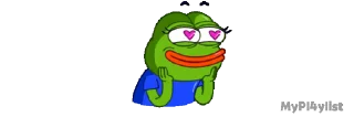 Sticker from the "Mini pepe" sticker pack