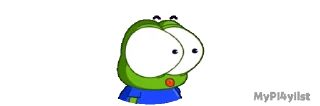 Sticker from the "Mini pepe" sticker pack