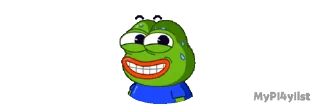 Sticker from the "Mini pepe" sticker pack