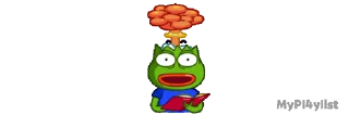 Sticker from the "Mini pepe" sticker pack