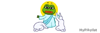 Sticker from the "Mini pepe" sticker pack