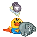 Sticker from the "Duck" sticker pack