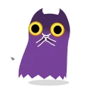 Sticker from the "Shadow Kitty" sticker pack