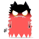 Sticker from the "Shadow Kitty" sticker pack