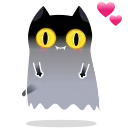 Sticker from the "Shadow Kitty" sticker pack