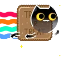 Sticker from the "Shadow Kitty" sticker pack