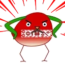 Sticker from the "чык чырык" sticker pack