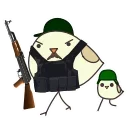 Sticker from the "чык чырык" sticker pack