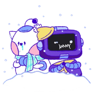 Sticker from the "Wumpus & Co: Winter Fun" sticker pack