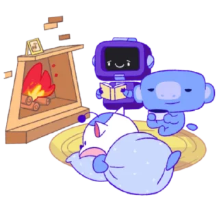 Sticker from the "Wumpus & Co: Winter Fun" sticker pack