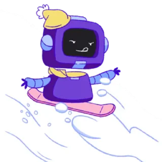 Стикер из набора "Wumpus & Co: Winter Fun"