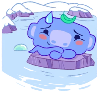 Sticker from the "Wumpus & Co: Winter Fun" sticker pack