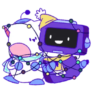 Sticker from the "Wumpus & Co: Winter Fun" sticker pack