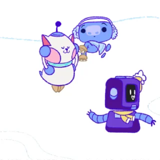 Стикер из набора "Wumpus & Co: Winter Fun"