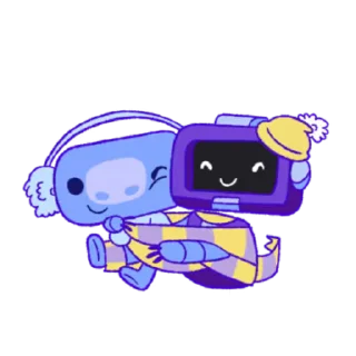 Sticker from the "Wumpus & Co: Winter Fun" sticker pack