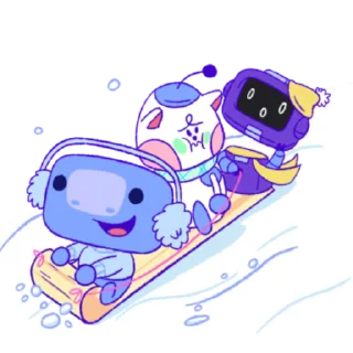 Стикер из набора "Wumpus & Co: Winter Fun"