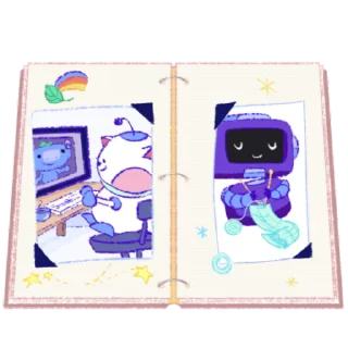 Sticker from the "Wumpus & Co: Winter Fun" sticker pack