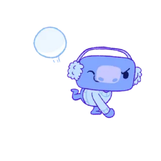 Sticker from the "Wumpus & Co: Winter Fun" sticker pack