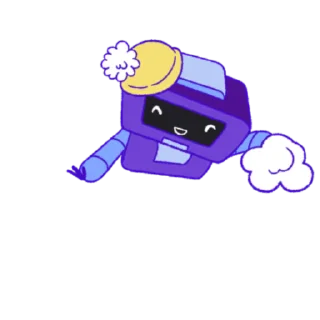 Sticker from the "Wumpus & Co: Winter Fun" sticker pack