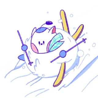 Sticker from the "Wumpus & Co: Winter Fun" sticker pack